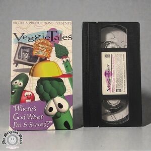 VeggieTales VHS Where’s God When I’m S-Scared? Episode 1 Big Idea 1995 *RARE*